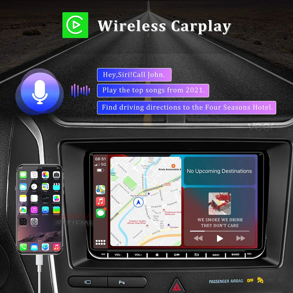 Автомагнитола Sameuo мультимедийный плеер на Android с GPS Wi-Fi для VW Passat volkswagen Skoda golf