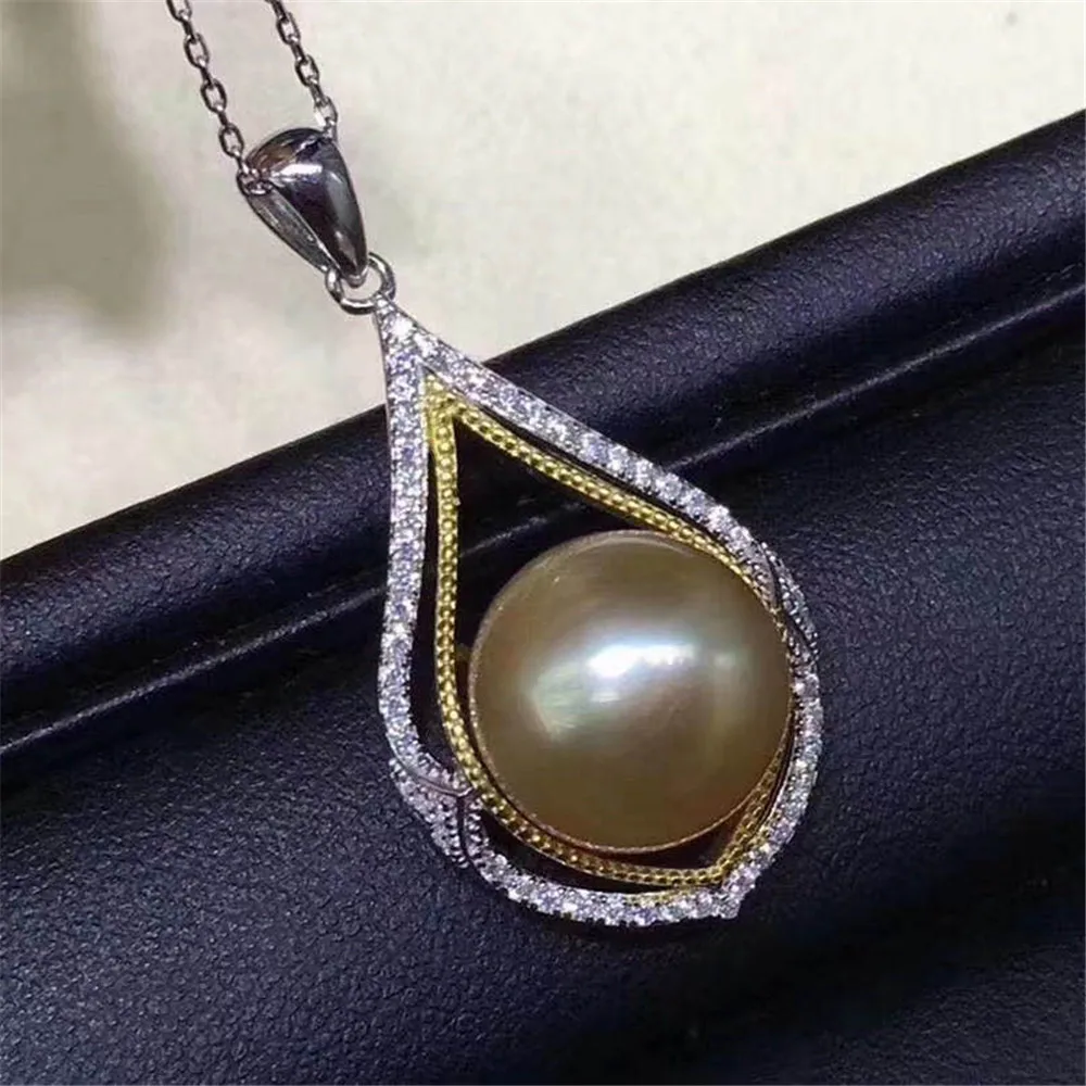 

DIY Pearl Accessories S925 Sterling Silver Concealer Beads Jade Pendant Base Empty Support For Women Making Jewelry Gift