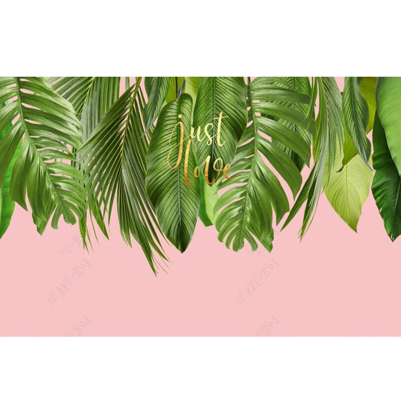 Custom Size Modern Rainforest Green Plants Leaves 3D Wall Paper Home Decor Mural Bedroom Self-adhesive Wallpaper | Обустройство дома