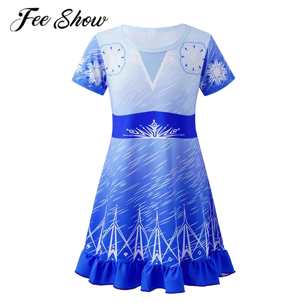 

Летняя новая детская ночная рубашка, ночные рубашки принцессы для девочек, детские пижамы, хлопковая Повседневная Свободная Домашняя одежд...