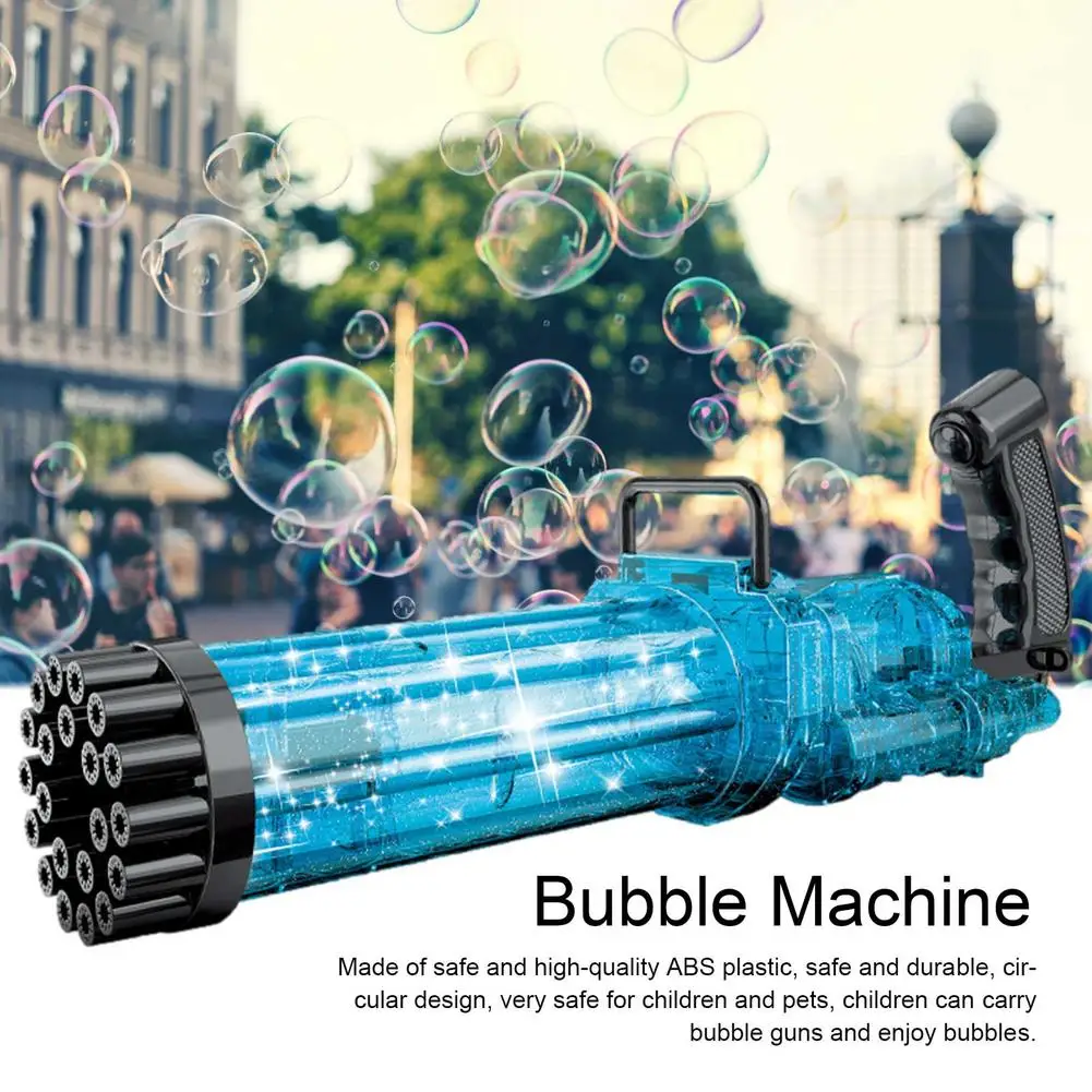 15.5Inch Gatling Bubble Machine Toy 21 Holes Maker | Игрушки и хобби