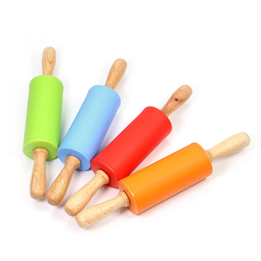Силиконовые палочки с антипригарной деревянной ручкой кухонные инструменты