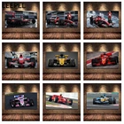 Картина на холсте спортивные автомобили Ferraris F2004