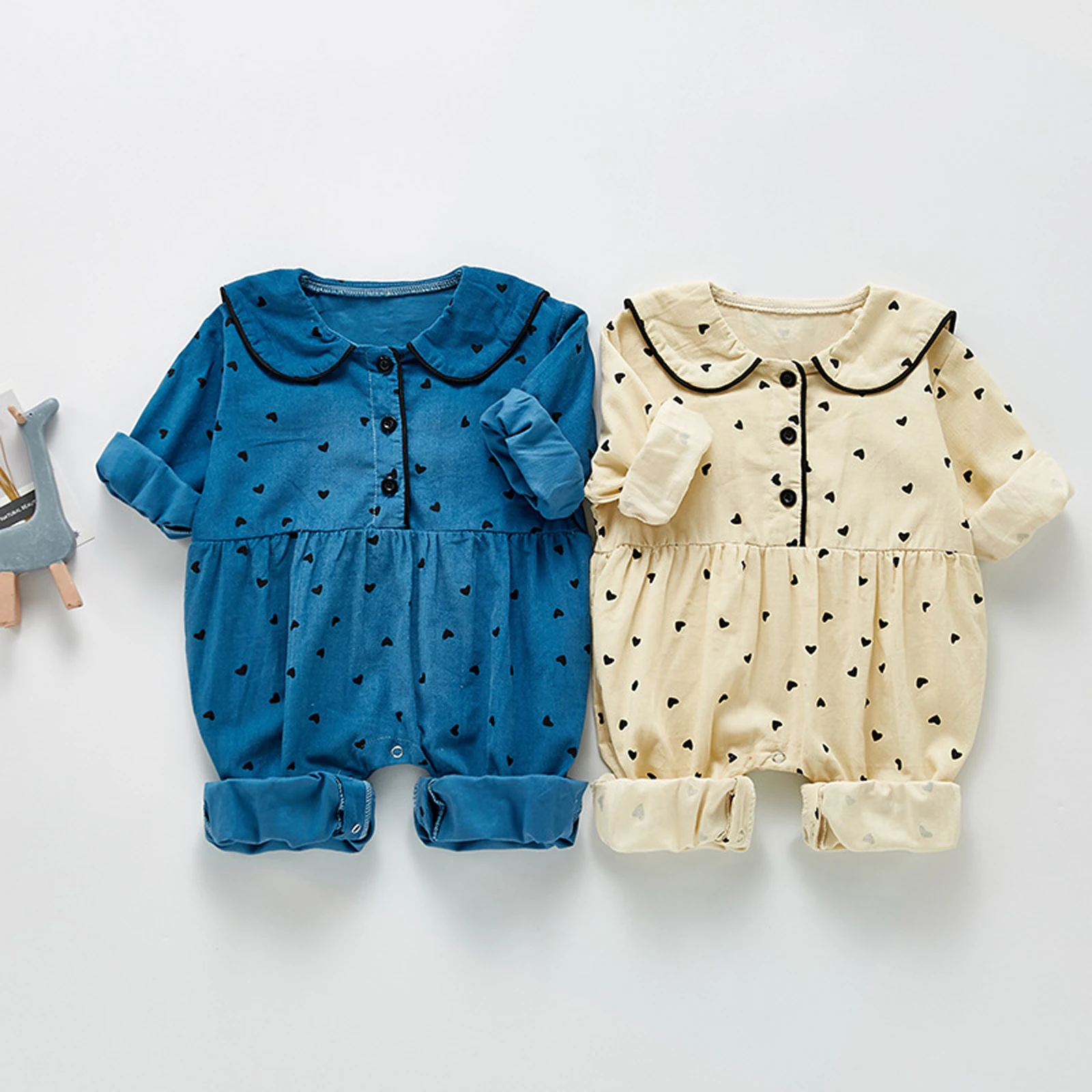 

Baby Clothing Newborn Printed Long Sleeve Romper Top Toddler Girls Spring Autumn Cotton Casual Daily Bodysuit 0-24 Months