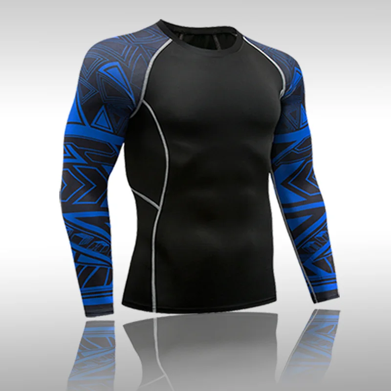 Новейшая 3D футболка с длинным рукавом для фитнеса мужчин бодибилдинга брендовые