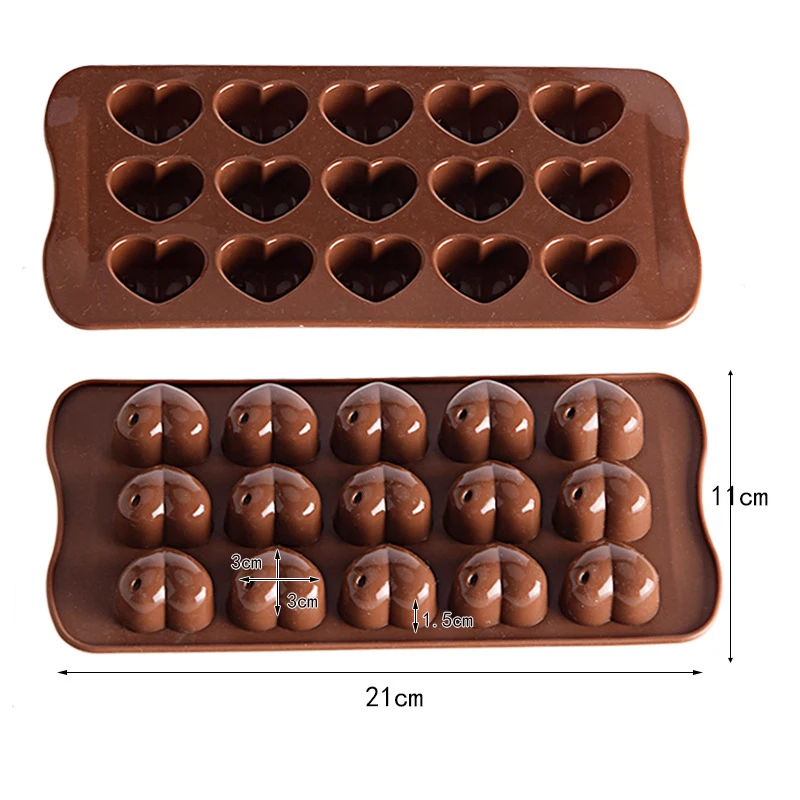 

Heart Chocolate Mold Universal Creative Heart Candy Mold Silicone Cake Mold Fondant Sugar Tool Cake wedding Decorating Tools