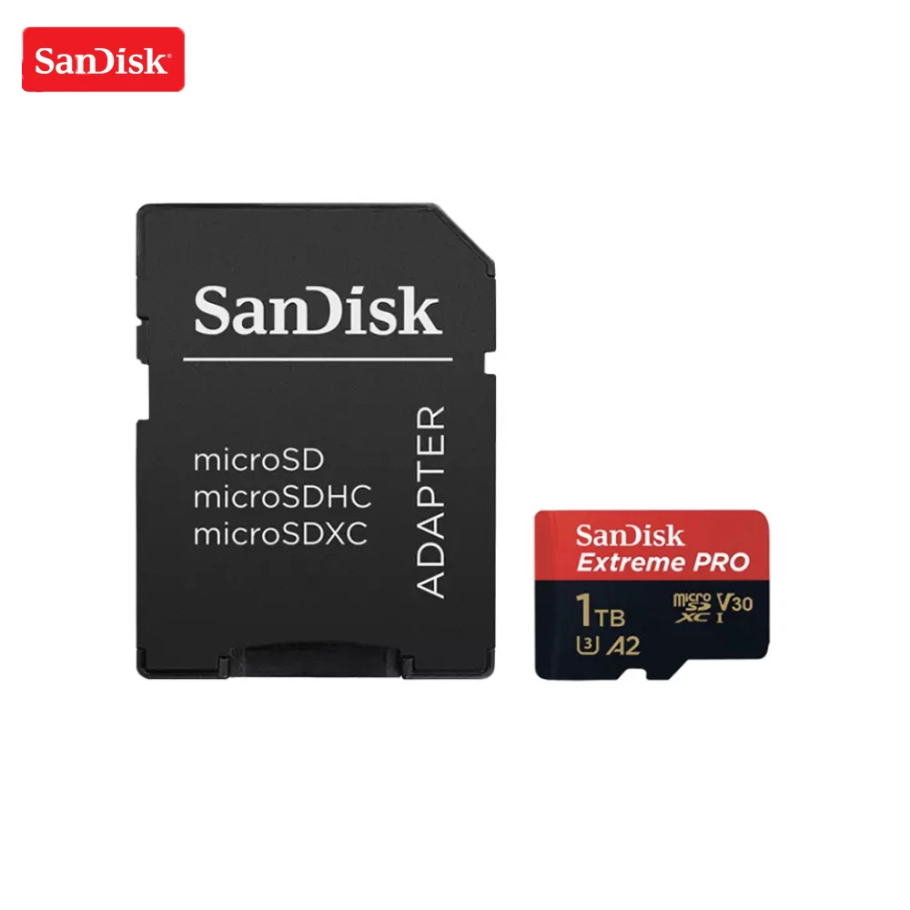 Карта памяти SanDisk Extreme Pro 100% оригинал 1 ТБ micro sd класс 10 карта U3 A2 V30 tf-карта для UAV |