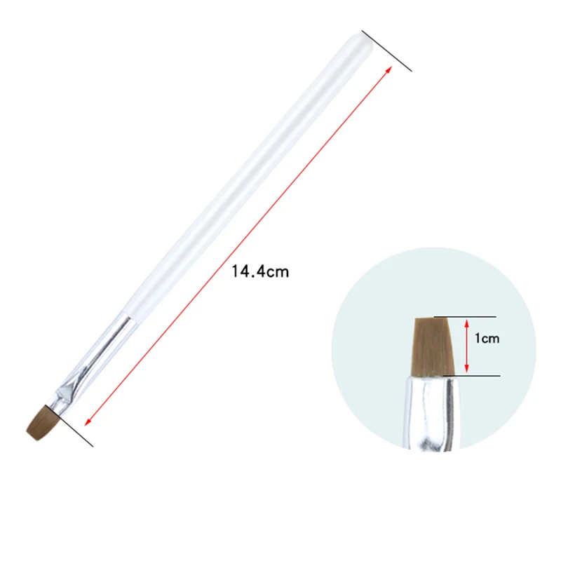 Одиночная Кисть для ногтей белая розовая черная акриловая искусственная