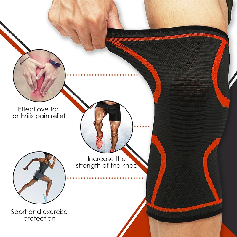 Поддержка колена для спорта профессиональные защитные эластичные дышащие