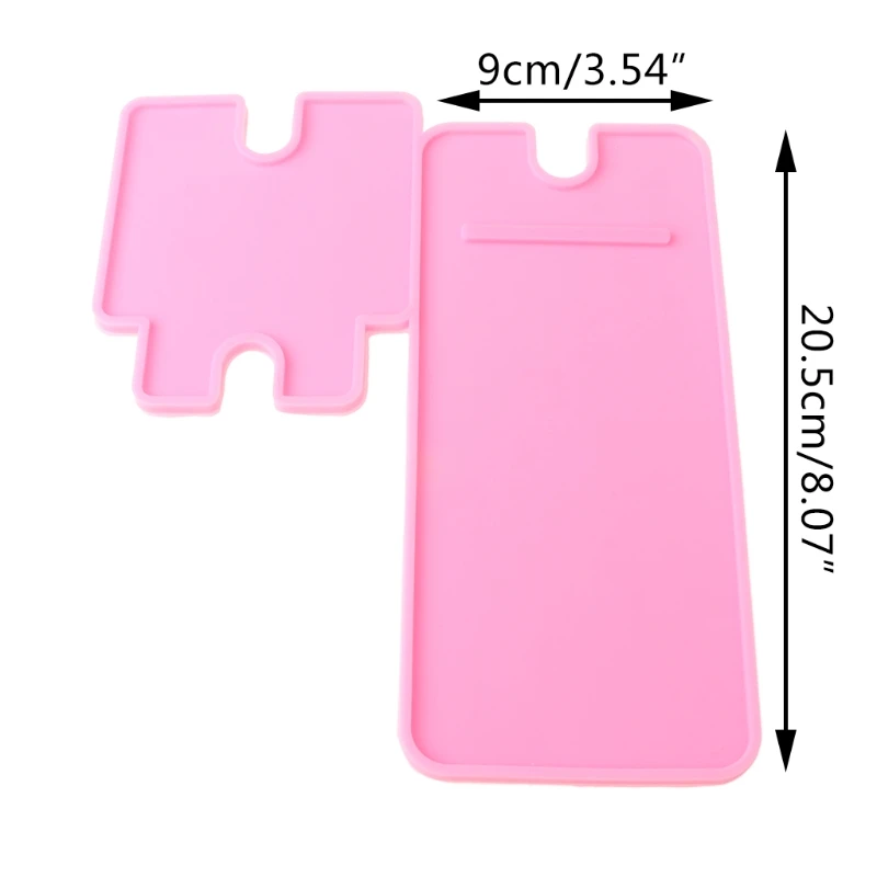 

13MC 1 Set DIY Mobile Phone Stand Epoxy Resin Mold Cellphone Holder Silicone Mould