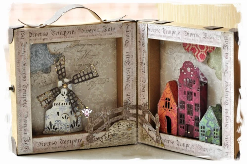 Металлические Вырубные штампы форма для вырезания замок ветряная мельница дом