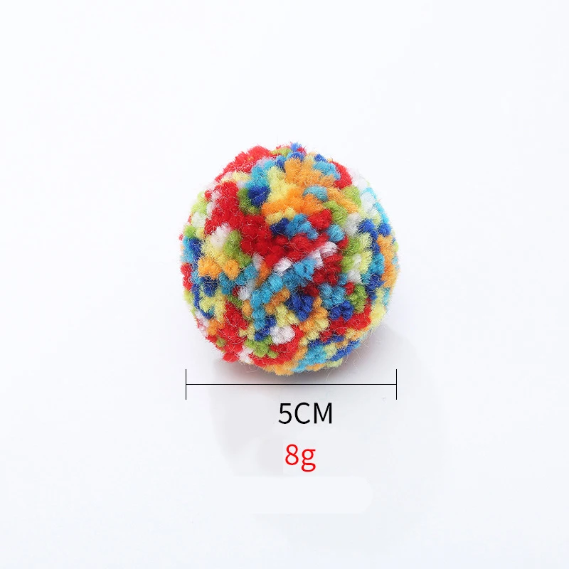 

SUPREPET Pet Ball Toy Casual Plush Toy for Cats Dogs Cute Colorful Cat Ball Chew Bite Supplies Dog Toys Interactive Pet Supplies