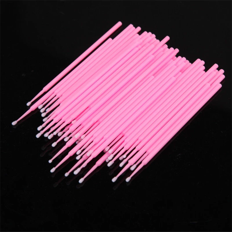 100 шт./упак. одноразовые брови Пластик тампон Микро Кисти для макияжа что нибудь