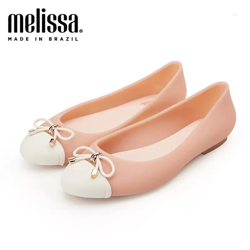Сандалии женские на плоской подошве ажурные босоножки Melissa пляжная обувь летняя |