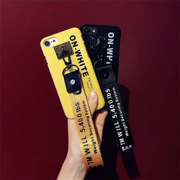 Off White брелок с лентой женский чехол для телефона цепочка ключей бумажник porte clef