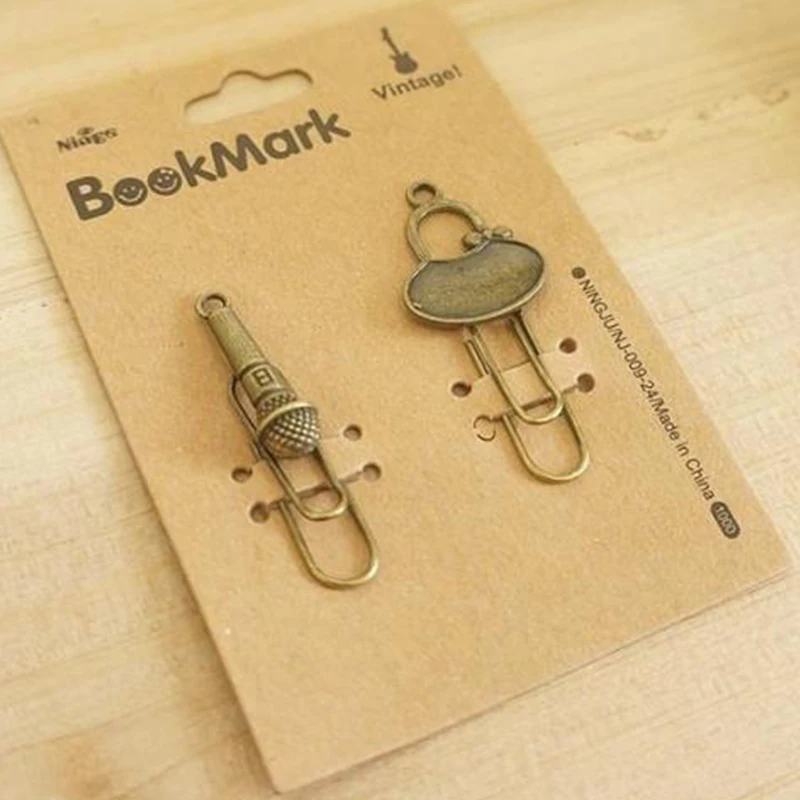 

Gift Vintage Office Stationery Random Styles Zakka Page Holder Geometric School Bronze Color Metal Bookmarks