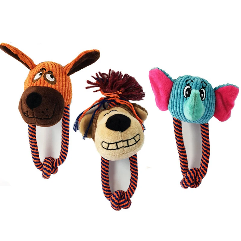 

Игрушки для собак для щенков Домашних Животных Жевать Игрушка в виде животного Форма писк очистки для малых и средних собак аксессуары Плюш...