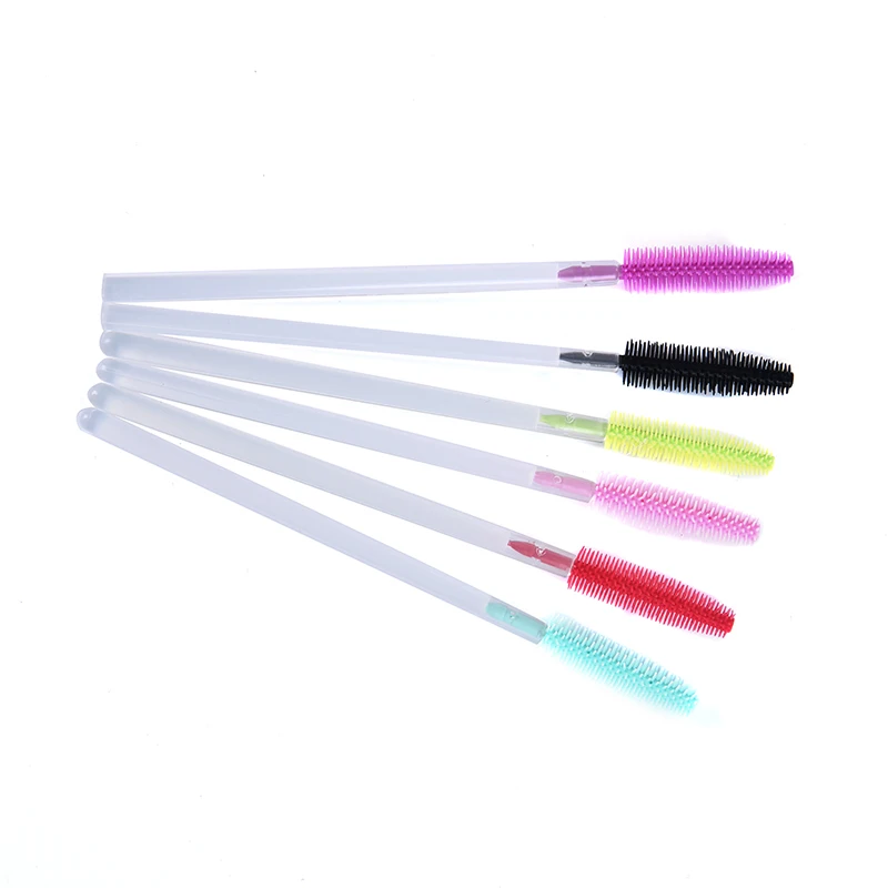 10 шт./лот премиум силиконовый макияж кисть для ресниц расческа тушь палочки