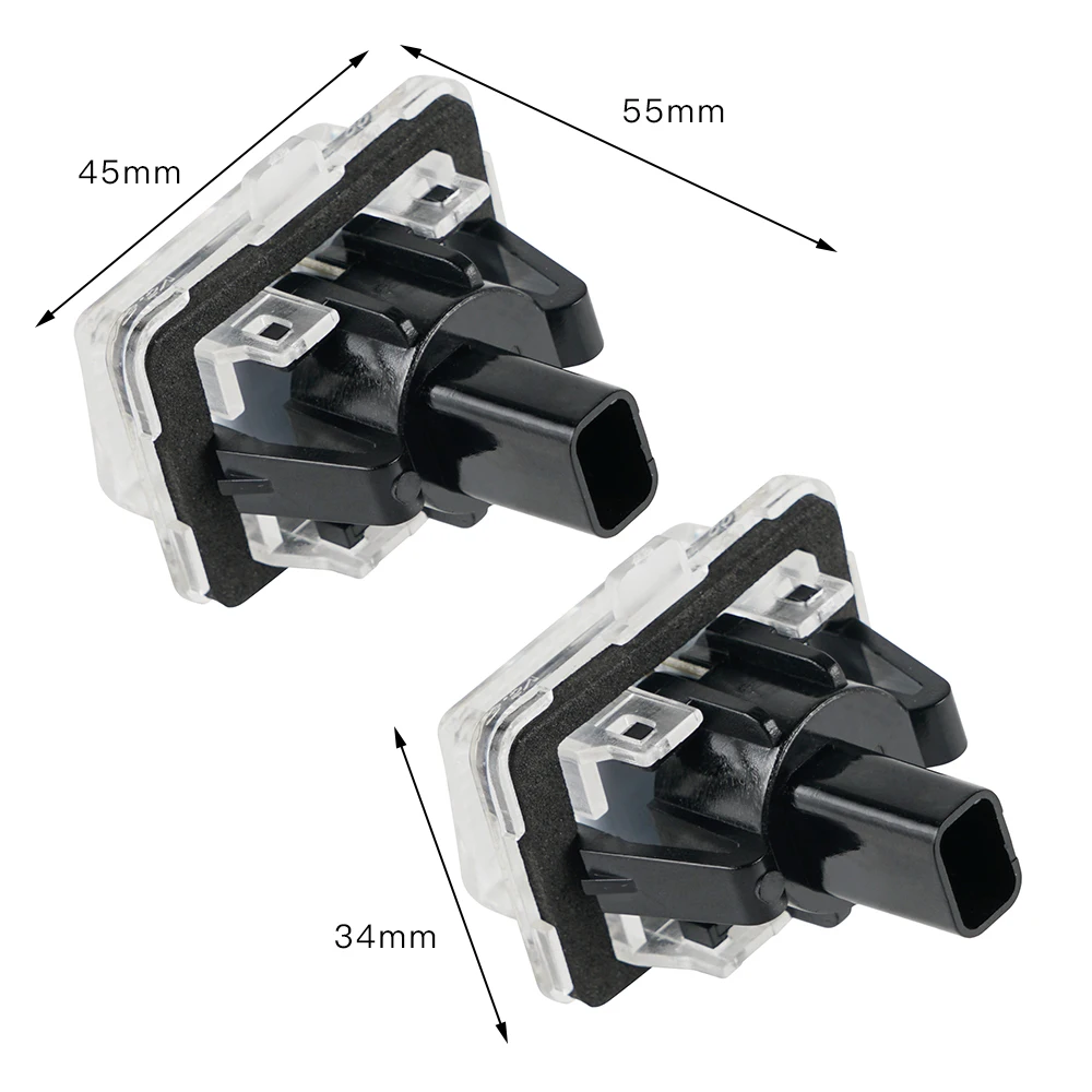 2 шт. белая автомобильная светодиодная лампа освещения номерного знака для