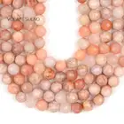 Натуральный камень Sunstone граненые бусины круглой свободные каменные бусины-разделители для самостоятельного изготовления ювелирных изделий Рукоделие браслет аксессуары