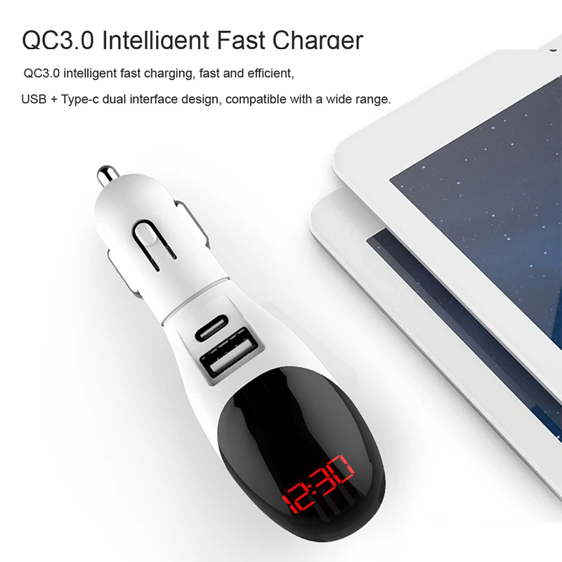 Автомобильное зарядное устройство HKHUIBANG USB быстрая зарядка QC 3 0 для телефона IPhone
