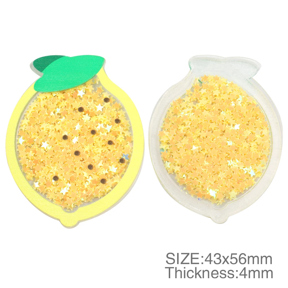 Аксессуары David фруктовые шейкеры прозрачный акрил с блестками Сделай Сам заколка