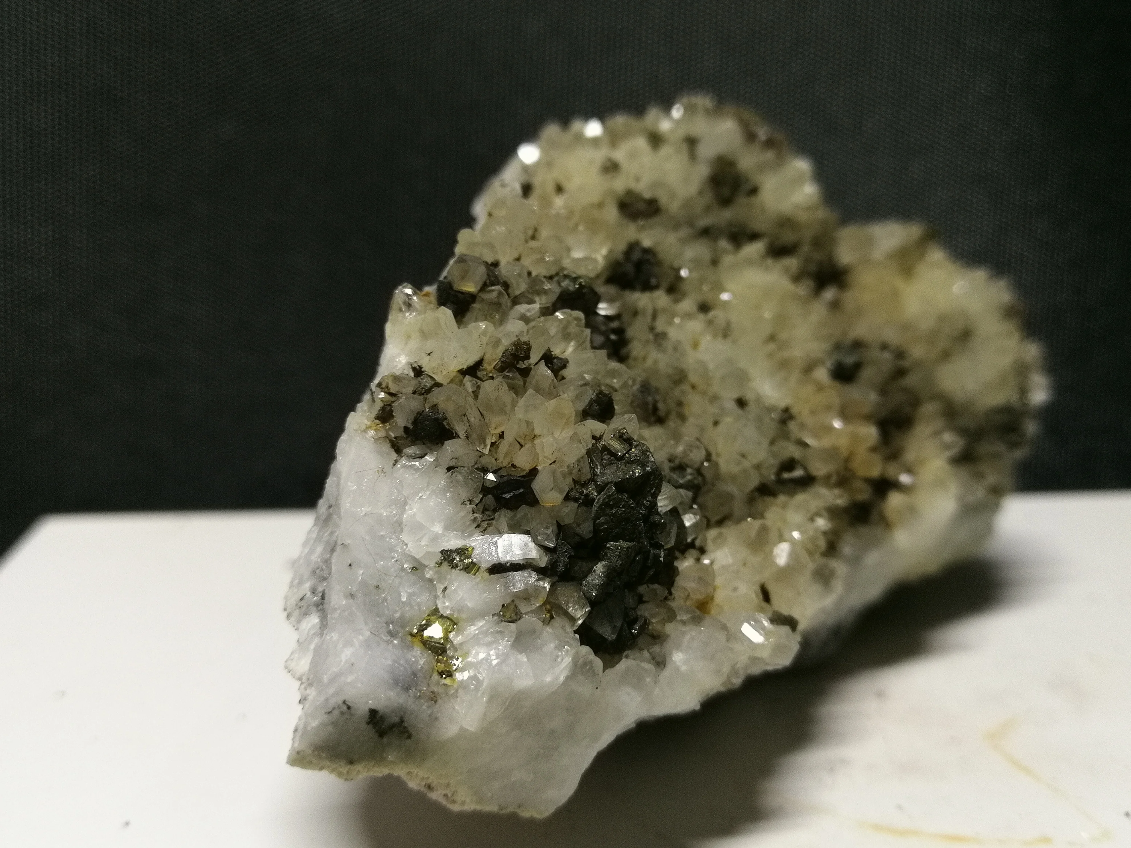 Минеральный Образец кварца gPyrite 181 5 натуральный кластер белого кристалла|Камни| |