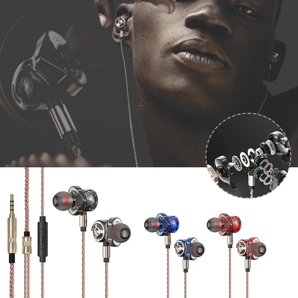 Наушники-вкладыши 3 5 мм стерео Hi-Fi наушники сабвуфер гарнитура для мобильного