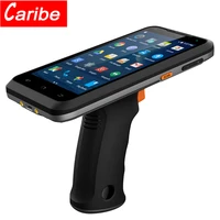 caribe industrial rugged portable pda data collection terminal wireless handheld barcode scanner android with pistol grip
