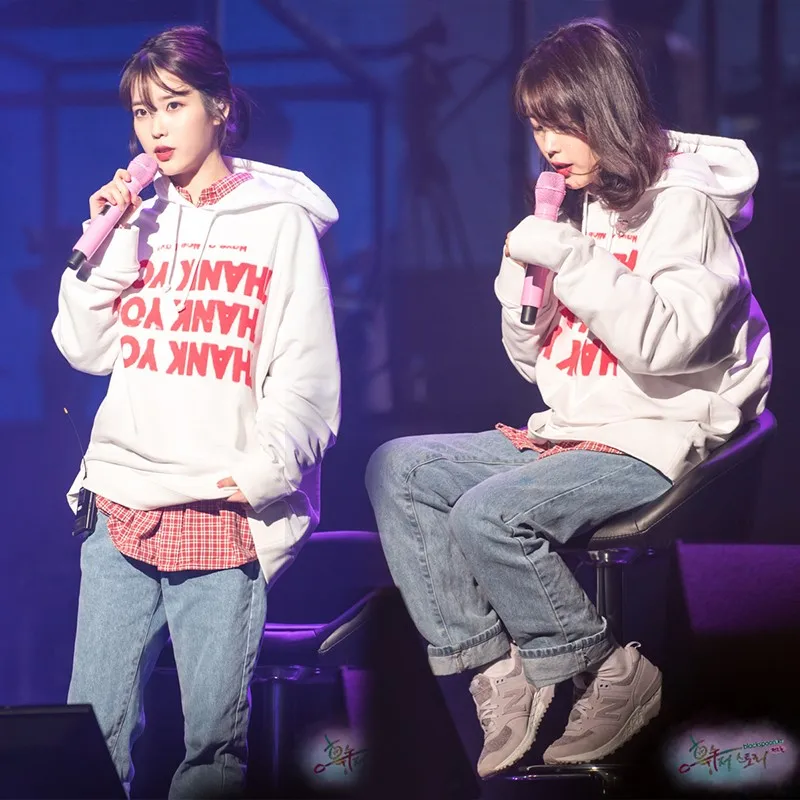ИУ толстовки с капюшоном KPOP МЕ Кепки Толстовка ли со Ын свитер v-образным вырезом