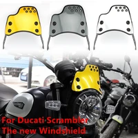 motorcycle windshield wind shield protection flyscreen for ducati scrambler 2015 2016 2017 2018 2019 2020 2021