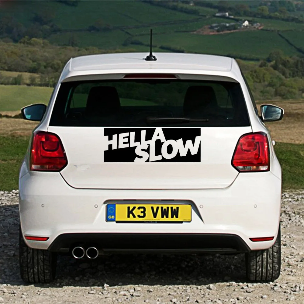 

Drop Shipping Hella Car Stickers Funny Decal Car Window Decoration Vinyl Stickers Motorcycle Accessories