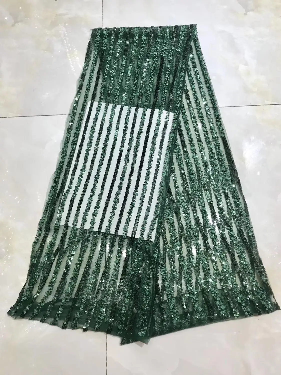 Кружево с блестками 2020 Высококачественная нигерийская кружевная ткань новейшая