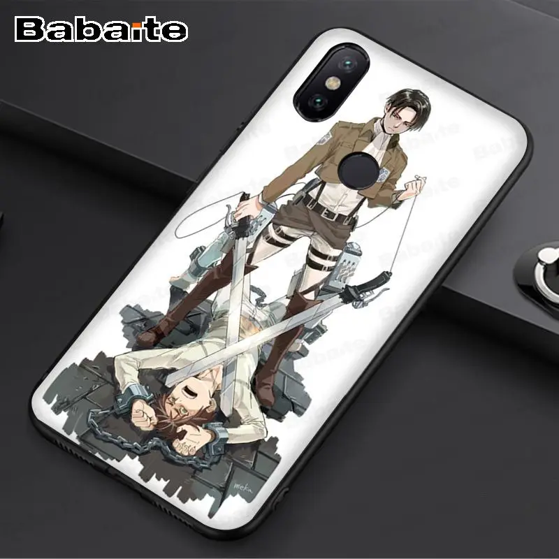 Чехол для redmi 7 из аниме атака на Титанов мягкий чехол телефона с пользовательским