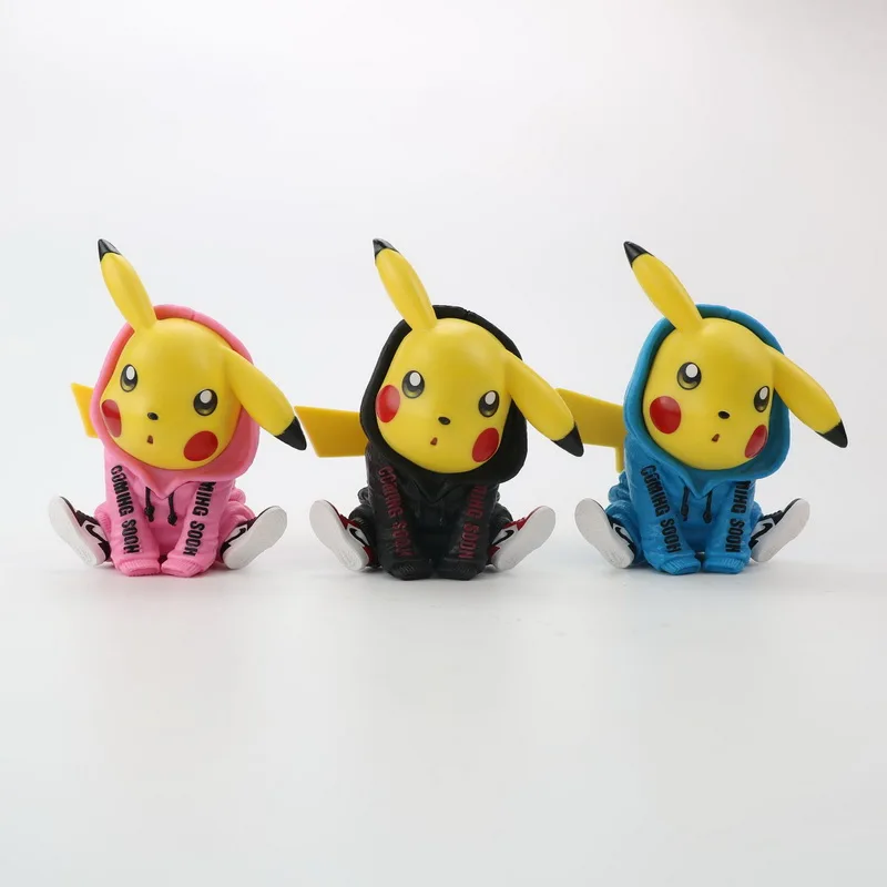 Takara Tomy 3 шт. Pokemon Go коллекционные модели 8-12 см покемон модные Аниме фигурки Пикачу