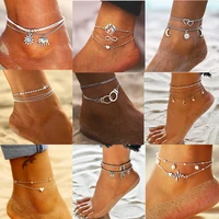 ywzixln vintage anklet foot chain ankle summer bracelet charm sandals barefoot beach foot bridal jewelry a016