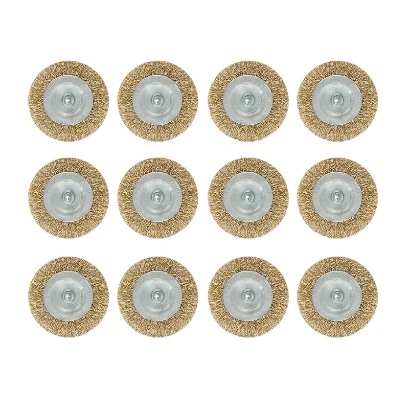 

12PCS Rod Diameter 6Mm Grinding Head With Handle Wire Wheel Derusting Electric Grinder Accessories