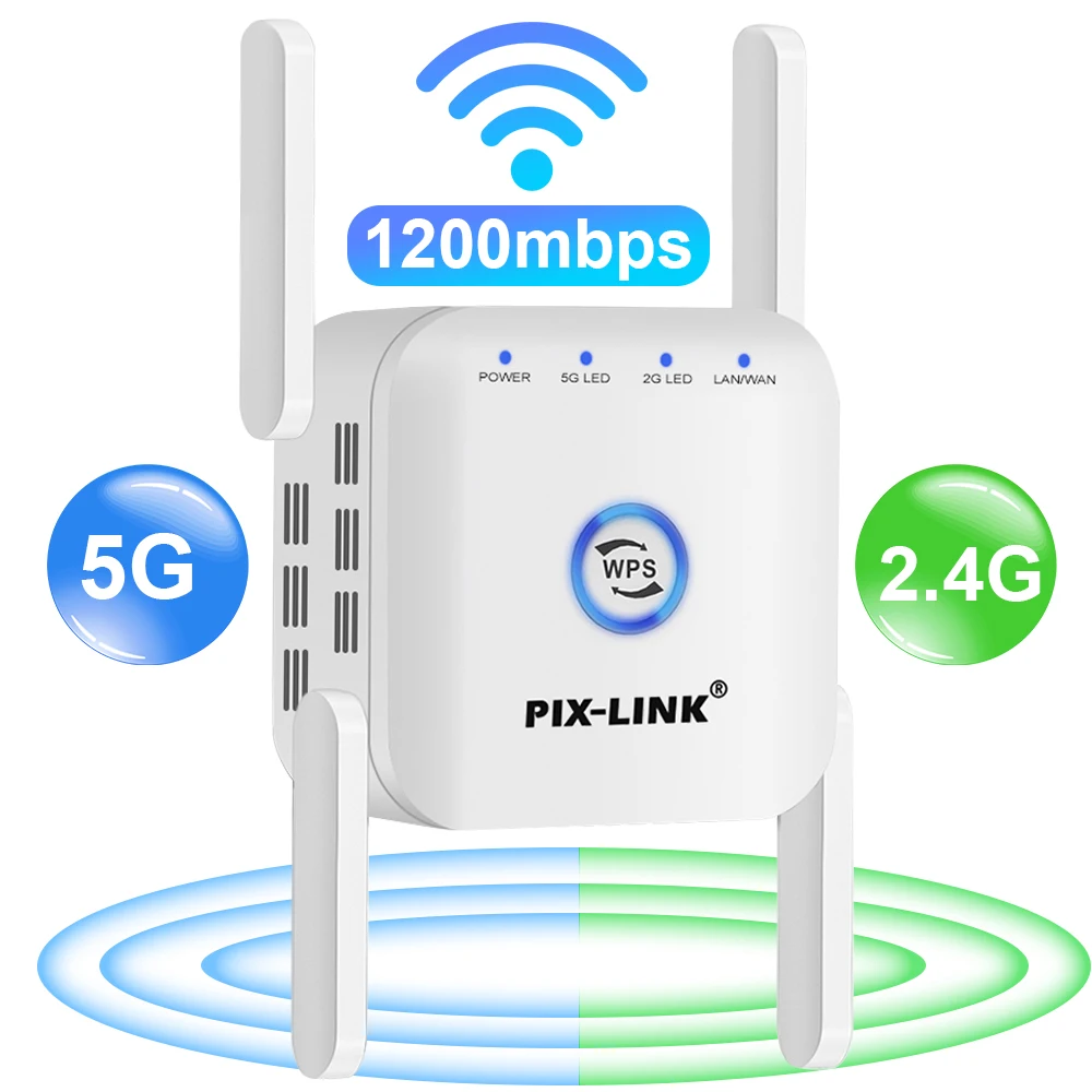 Ретранслятор Wi-Fi усилитель сигнала 5 ГГц беспроводная сеть роутер точка доступа