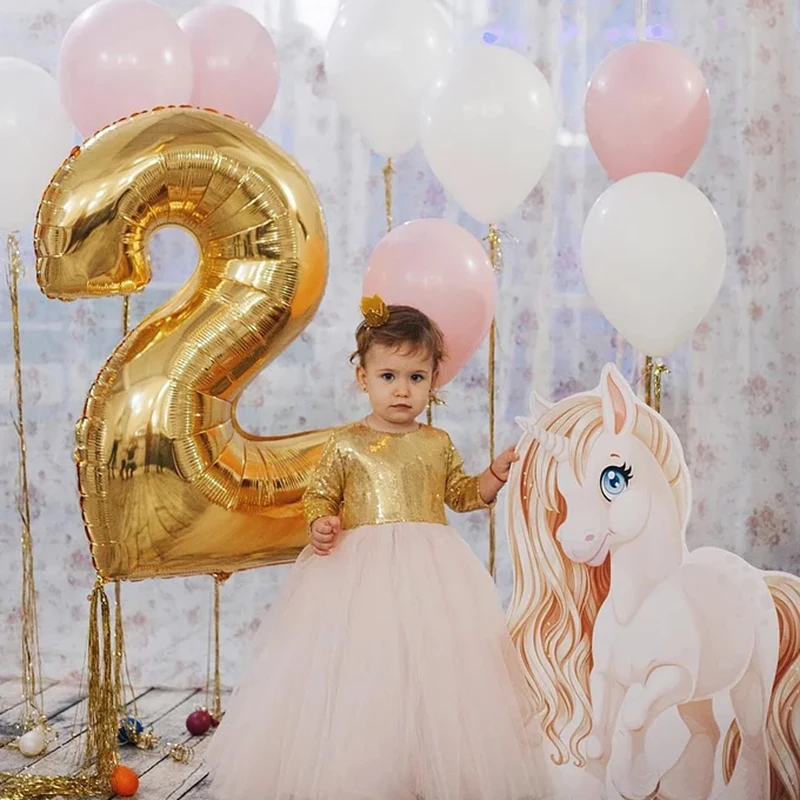 40 дюймов гигантские надувные воздушные шарики розового цвета: золотистый