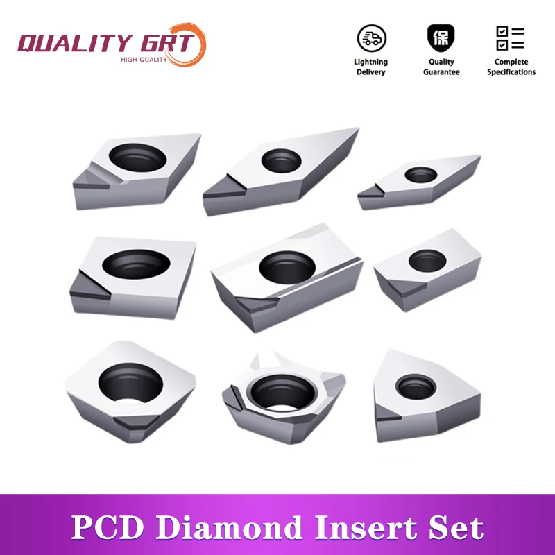 

В. Grt алмазные вставки для токарного станка PCD TPGH080204 SNMG120404 16ER AG55 APKT160404 MGMN MRMN 416051CNC набор для внутренней вращения