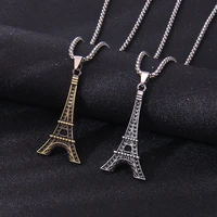 lovers romantic paris eiffel tower necklace pendant european and american men and women students metal fashion jewelry gift