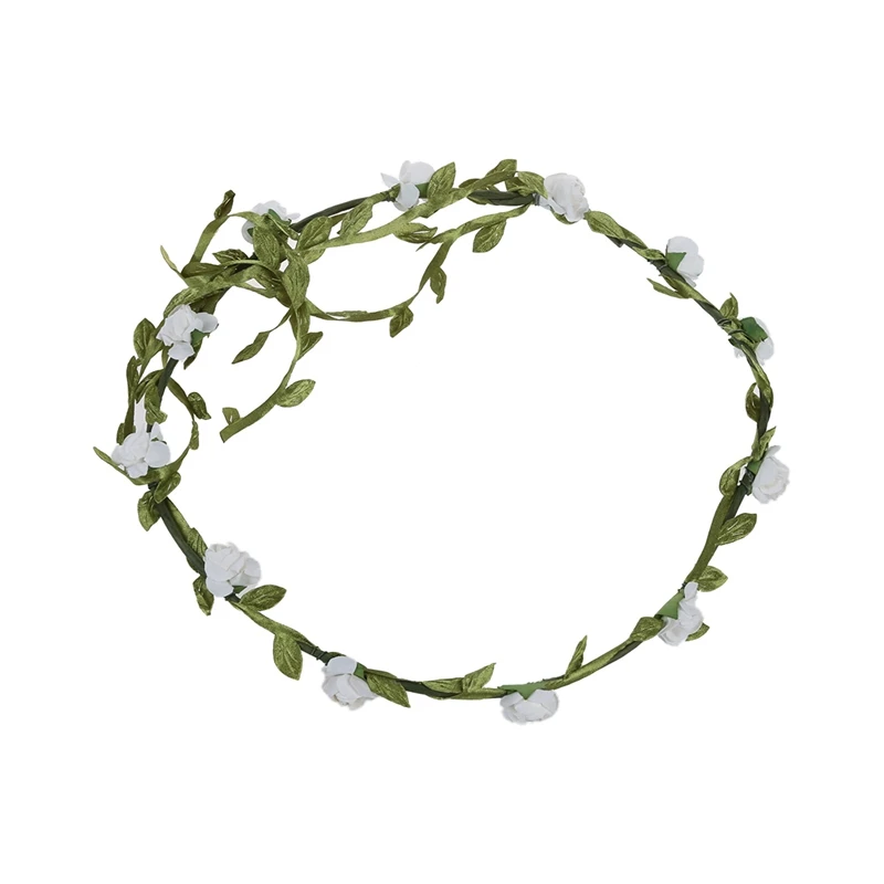 Цветы ветка фестиваль Свадебная гирлянда голова Венок Корона цветочный Halo