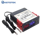 STC-3008 KT99 двойной цифровой регулятор температуры, два релейных выхода 12 в 24 В 220 В, терморегулятор, термостат с охлаждением нагревателя