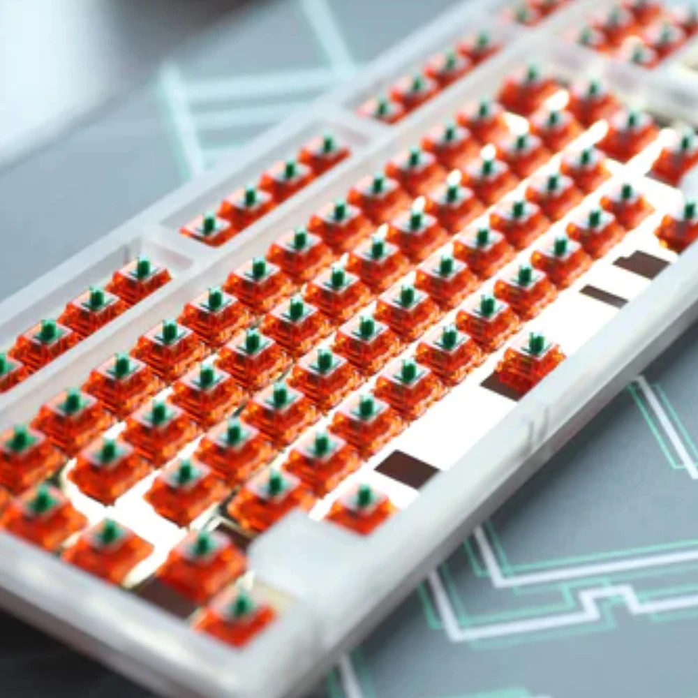 Новинка 2021 переключатели Tangerine V2 для механической клавиатуры 62g 67g прозрачная