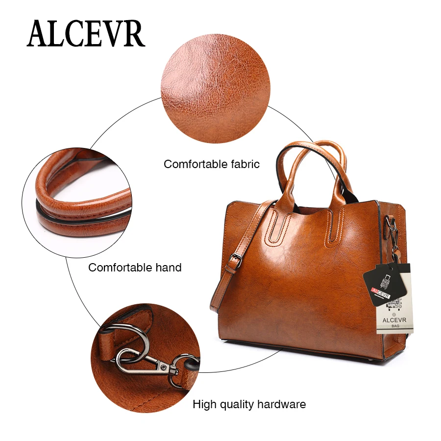 ALCEVR модные сумки с верхней ручкой для женщин сумка через плечо из искусственной