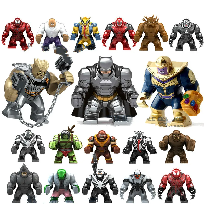 Новинка большой Decool танос конструктор анти Веном райот карнидж Зеленый Фонарь