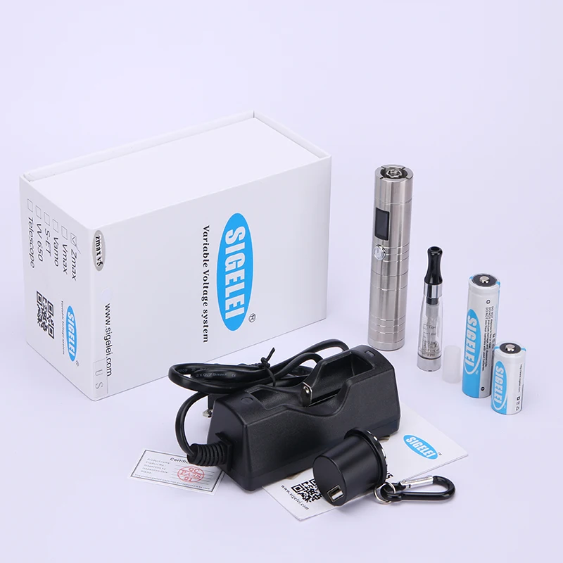 Оригинальные сигелеи Zmax V5 комплект 15 Вт Vape с 510 резьбой 23 мм Диаметр Fit 18650 батарея