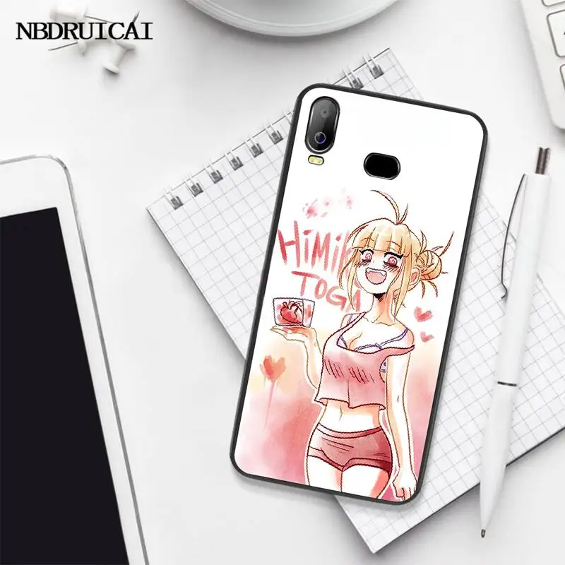 PENGHUWAN Himiko Toga Boku ТПУ черный чехол для телефона Корпус Samsung A10 A20 A30 A40 A50 A70 A71 A51 A6 A8 2018 |