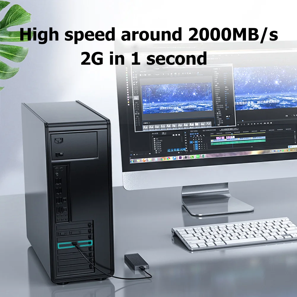 ORICO USB 3.2 Type-C SSD Case 20Gbps M.2 High Speed NVMe M Key Solid State Drive Box Solid State Drive Enclosure