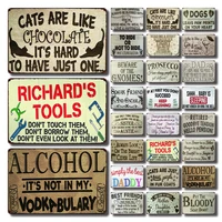 kelly66 cats are like chocolate alcohol tools tin poster metal sign home decor bar wall art painting 2030 cm size lat 16